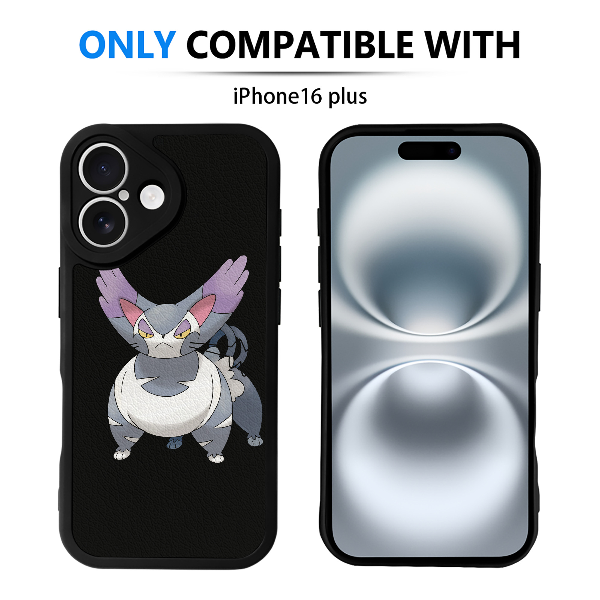 （画像用） ポケットモンスター Pokémon 【iPhone 16シリーズ対応】シリコンスマホケース（レザー調） 材質：シリコン